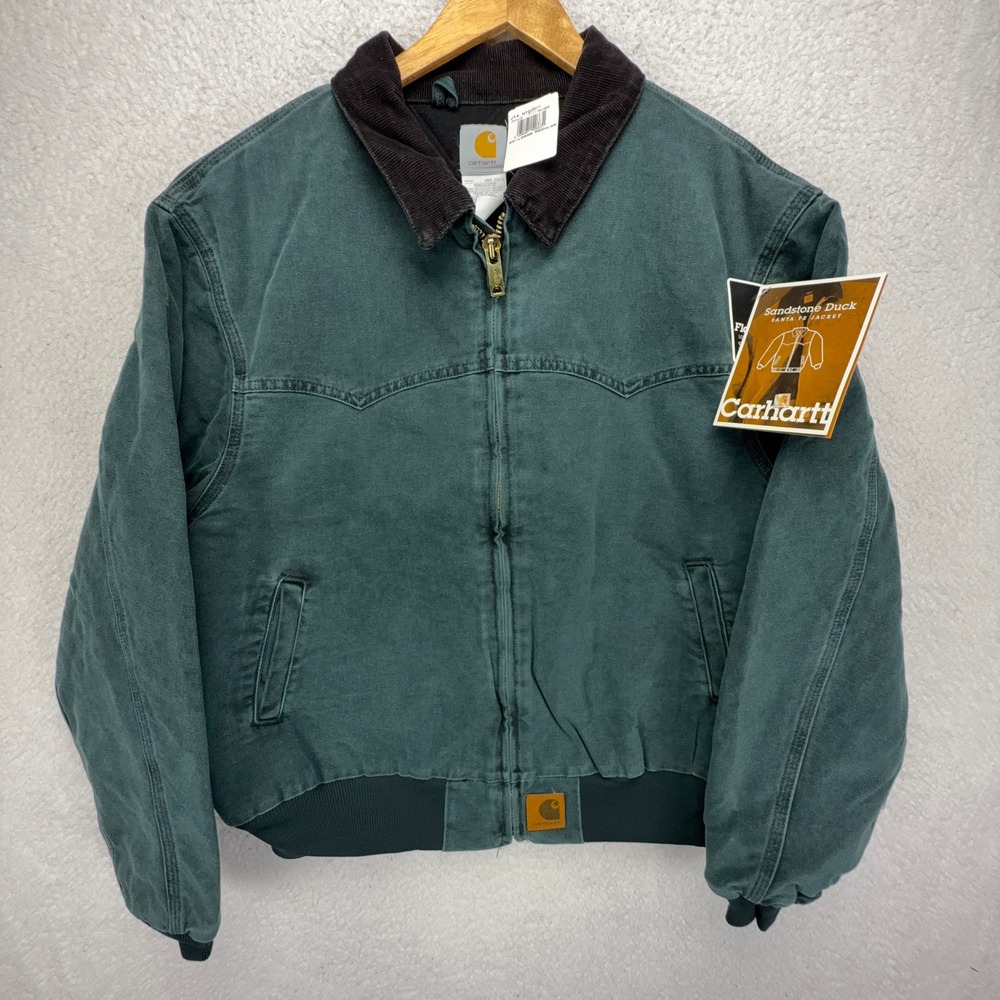 Carhartt Santa Fe Jacket Quilt Lined Mens 2XL J14 HTG Hunter Green NWT NOS